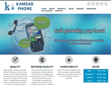 Tablet Screenshot of kamsarphone.com